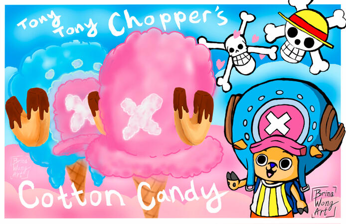One piece cotton candy