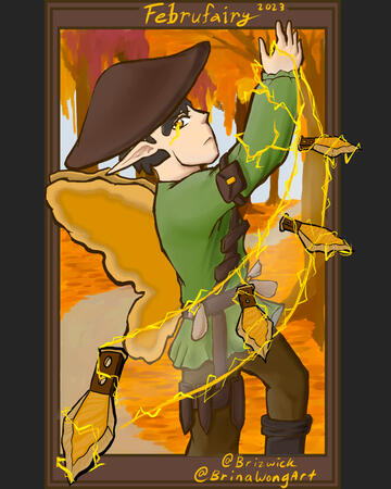 Februfairy 2023 mushroom fairy