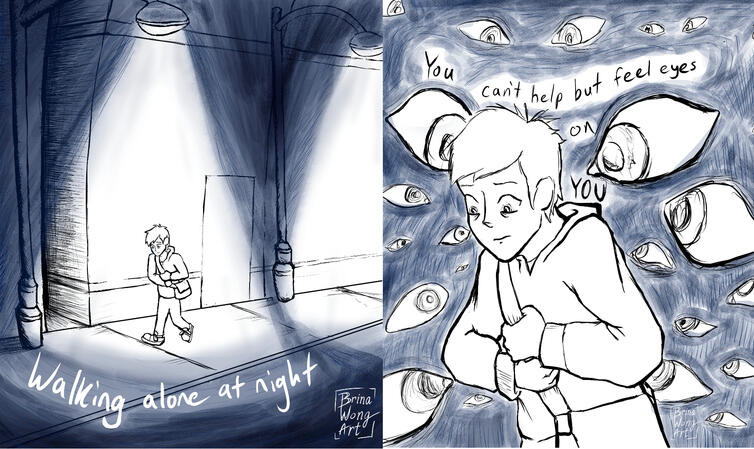 walking alone at night page 1-2
